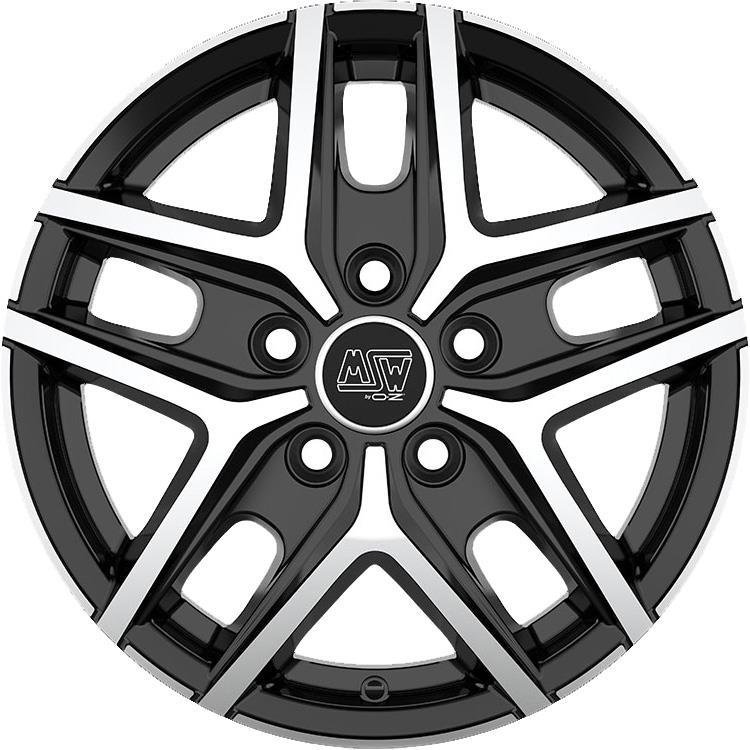 MSW 40 Van 2022 Gloss Black Full Polished 6.5x16/5x118 D71.1 ET48  