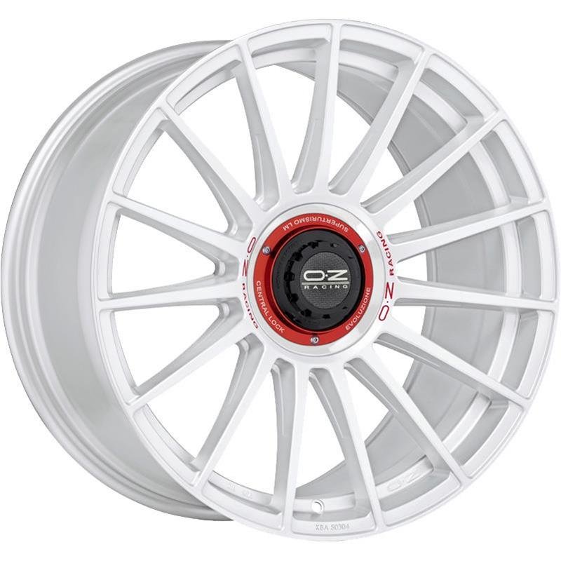 OZ Racing Superturismo Evoluzione WRC 2022 Race White Red Lettering 8x18/5x114.3 D75 ET45  