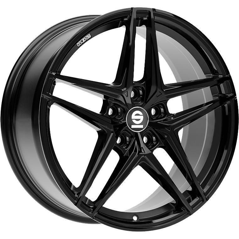 Sparco Record 2021 Gloss Black 8x19/5x108 D73.1 ET45  